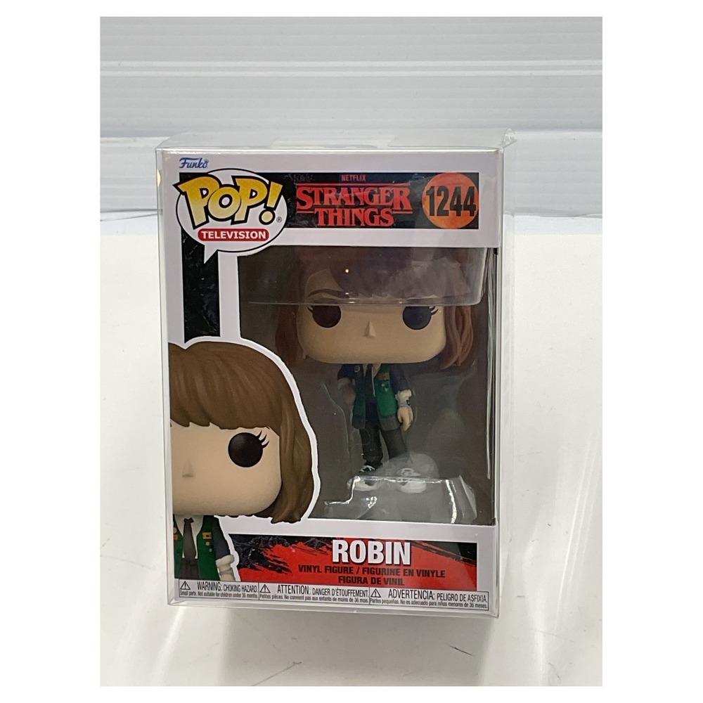 Funko Pop! Television‎ Stranger Things Robin #1244 Vinyl Figure New In Protector